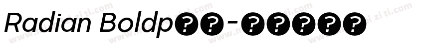 Radian Boldp下载字体转换